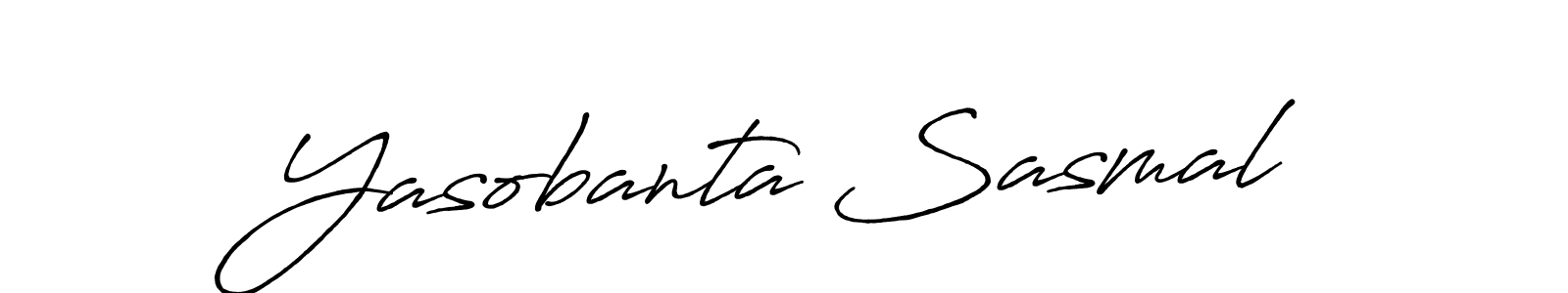 Also You can easily find your signature by using the search form. We will create Yasobanta Sasmal name handwritten signature images for you free of cost using Antro_Vectra_Bolder sign style. Yasobanta Sasmal signature style 7 images and pictures png