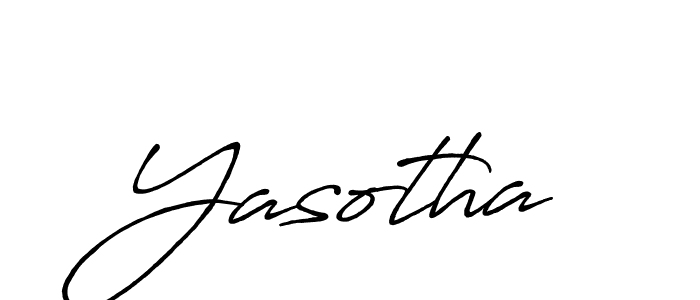 Create a beautiful signature design for name Yasotha. With this signature (Antro_Vectra_Bolder) fonts, you can make a handwritten signature for free. Yasotha signature style 7 images and pictures png