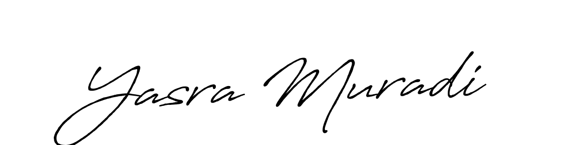 Design your own signature with our free online signature maker. With this signature software, you can create a handwritten (Antro_Vectra_Bolder) signature for name Yasra Muradi. Yasra Muradi signature style 7 images and pictures png