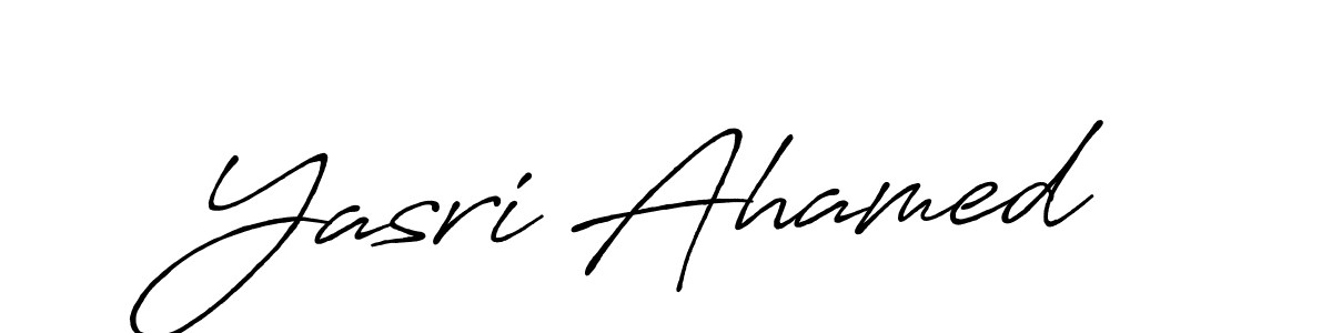 if you are searching for the best signature style for your name Yasri Ahamed. so please give up your signature search. here we have designed multiple signature styles  using Antro_Vectra_Bolder. Yasri Ahamed signature style 7 images and pictures png