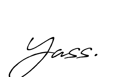 Yass. stylish signature style. Best Handwritten Sign (Antro_Vectra_Bolder) for my name. Handwritten Signature Collection Ideas for my name Yass.. Yass. signature style 7 images and pictures png