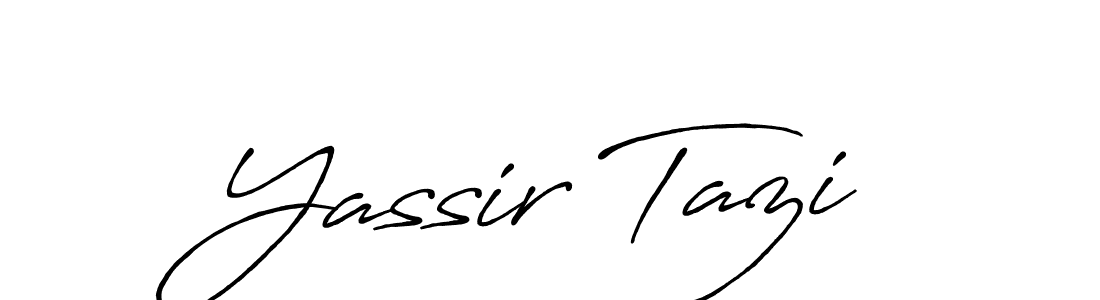 Also You can easily find your signature by using the search form. We will create Yassir Tazi name handwritten signature images for you free of cost using Antro_Vectra_Bolder sign style. Yassir Tazi signature style 7 images and pictures png