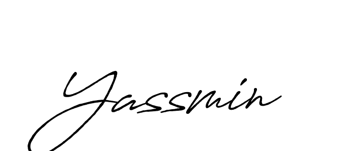 Also You can easily find your signature by using the search form. We will create Yassmin name handwritten signature images for you free of cost using Antro_Vectra_Bolder sign style. Yassmin signature style 7 images and pictures png