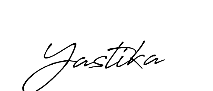 Yastika stylish signature style. Best Handwritten Sign (Antro_Vectra_Bolder) for my name. Handwritten Signature Collection Ideas for my name Yastika. Yastika signature style 7 images and pictures png