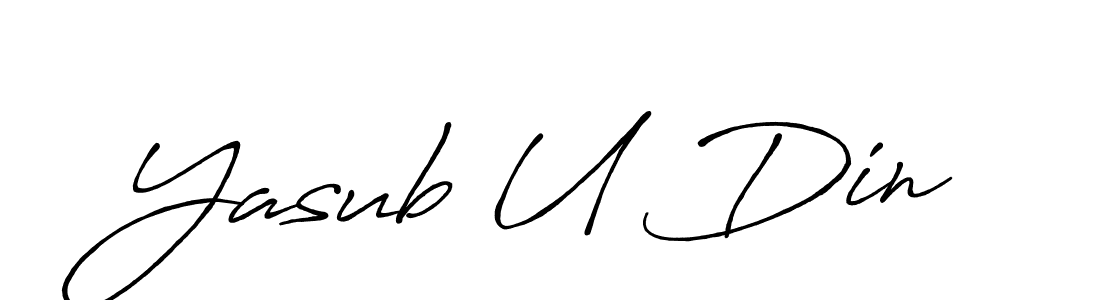 Here are the top 10 professional signature styles for the name Yasub U Din. These are the best autograph styles you can use for your name. Yasub U Din signature style 7 images and pictures png