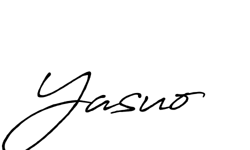 How to make Yasuo signature? Antro_Vectra_Bolder is a professional autograph style. Create handwritten signature for Yasuo name. Yasuo signature style 7 images and pictures png
