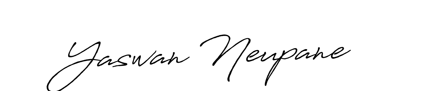 Yaswan Neupane stylish signature style. Best Handwritten Sign (Antro_Vectra_Bolder) for my name. Handwritten Signature Collection Ideas for my name Yaswan Neupane. Yaswan Neupane signature style 7 images and pictures png