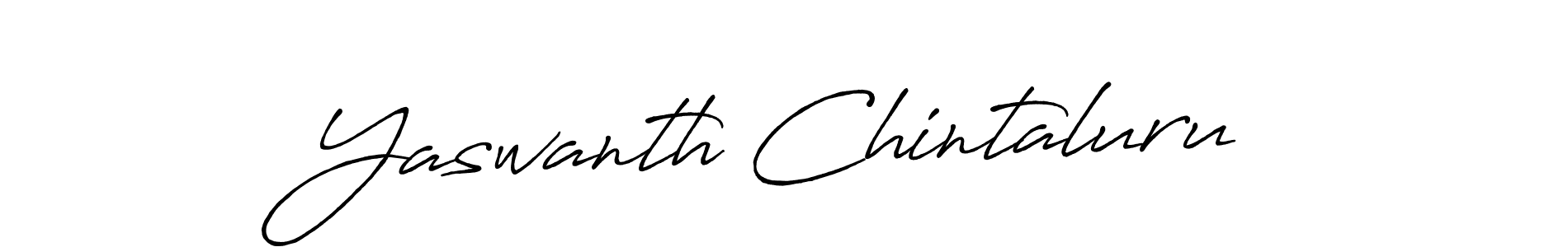 Also we have Yaswanth Chintaluru name is the best signature style. Create professional handwritten signature collection using Antro_Vectra_Bolder autograph style. Yaswanth Chintaluru signature style 7 images and pictures png