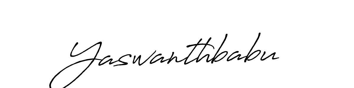 Use a signature maker to create a handwritten signature online. With this signature software, you can design (Antro_Vectra_Bolder) your own signature for name Yaswanthbabu. Yaswanthbabu signature style 7 images and pictures png