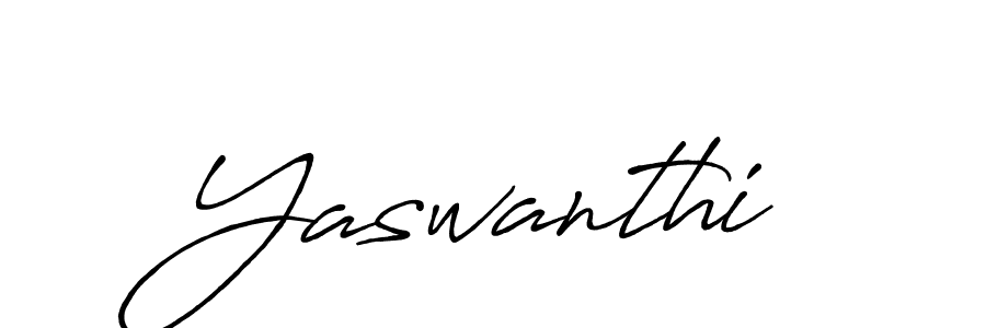 Yaswanthi stylish signature style. Best Handwritten Sign (Antro_Vectra_Bolder) for my name. Handwritten Signature Collection Ideas for my name Yaswanthi. Yaswanthi signature style 7 images and pictures png
