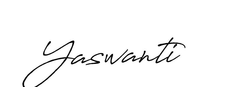 Make a beautiful signature design for name Yaswanti. With this signature (Antro_Vectra_Bolder) style, you can create a handwritten signature for free. Yaswanti signature style 7 images and pictures png
