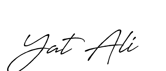 Yat Ali stylish signature style. Best Handwritten Sign (Antro_Vectra_Bolder) for my name. Handwritten Signature Collection Ideas for my name Yat Ali. Yat Ali signature style 7 images and pictures png