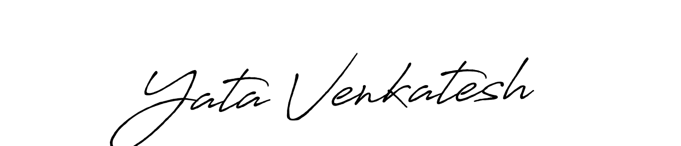 Yata Venkatesh stylish signature style. Best Handwritten Sign (Antro_Vectra_Bolder) for my name. Handwritten Signature Collection Ideas for my name Yata Venkatesh. Yata Venkatesh signature style 7 images and pictures png