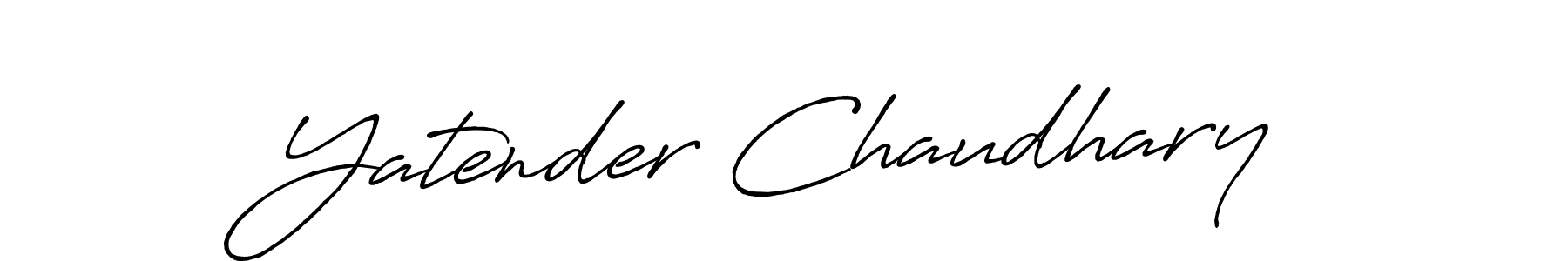 Also we have Yatender Chaudhary name is the best signature style. Create professional handwritten signature collection using Antro_Vectra_Bolder autograph style. Yatender Chaudhary signature style 7 images and pictures png