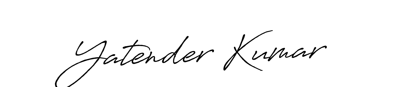 Use a signature maker to create a handwritten signature online. With this signature software, you can design (Antro_Vectra_Bolder) your own signature for name Yatender Kumar. Yatender Kumar signature style 7 images and pictures png