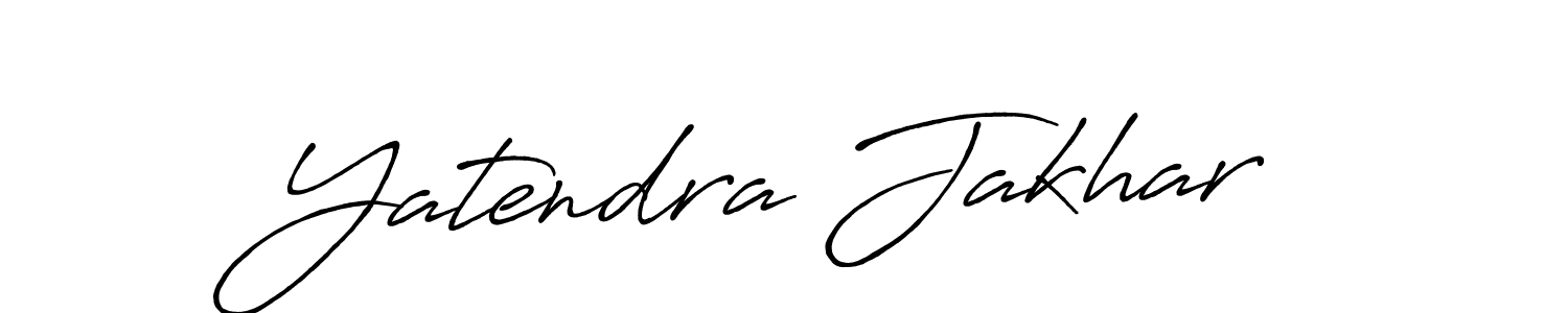 Design your own signature with our free online signature maker. With this signature software, you can create a handwritten (Antro_Vectra_Bolder) signature for name Yatendra Jakhar. Yatendra Jakhar signature style 7 images and pictures png