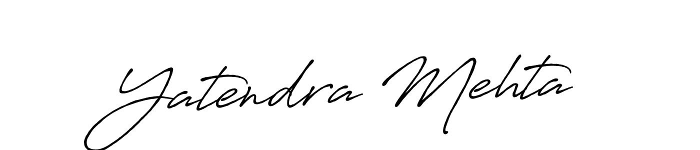 How to make Yatendra Mehta signature? Antro_Vectra_Bolder is a professional autograph style. Create handwritten signature for Yatendra Mehta name. Yatendra Mehta signature style 7 images and pictures png