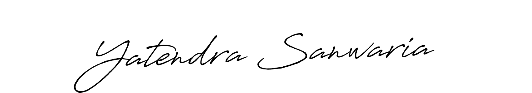 Design your own signature with our free online signature maker. With this signature software, you can create a handwritten (Antro_Vectra_Bolder) signature for name Yatendra Sanwaria. Yatendra Sanwaria signature style 7 images and pictures png