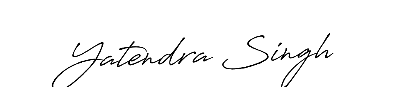 Make a beautiful signature design for name Yatendra Singh. With this signature (Antro_Vectra_Bolder) style, you can create a handwritten signature for free. Yatendra Singh signature style 7 images and pictures png