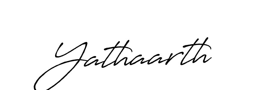 Make a beautiful signature design for name Yathaarth. With this signature (Antro_Vectra_Bolder) style, you can create a handwritten signature for free. Yathaarth signature style 7 images and pictures png