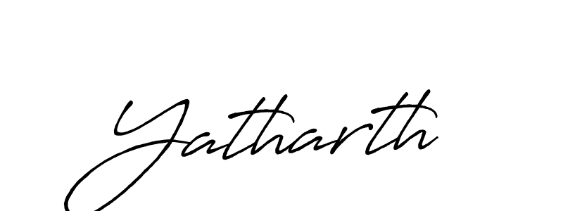 Design your own signature with our free online signature maker. With this signature software, you can create a handwritten (Antro_Vectra_Bolder) signature for name Yatharth. Yatharth signature style 7 images and pictures png