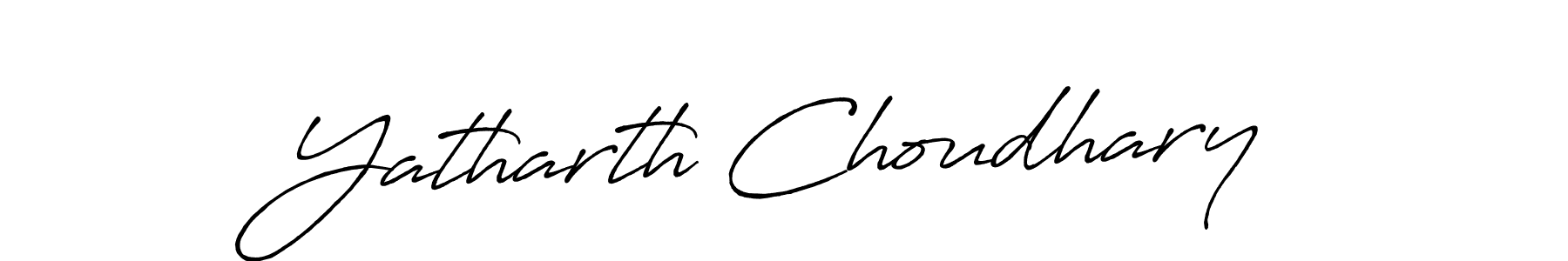 Use a signature maker to create a handwritten signature online. With this signature software, you can design (Antro_Vectra_Bolder) your own signature for name Yatharth Choudhary. Yatharth Choudhary signature style 7 images and pictures png