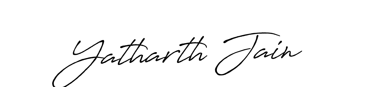Use a signature maker to create a handwritten signature online. With this signature software, you can design (Antro_Vectra_Bolder) your own signature for name Yatharth Jain. Yatharth Jain signature style 7 images and pictures png