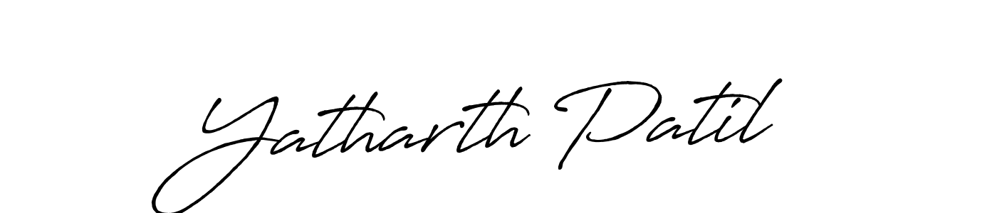 Make a beautiful signature design for name Yatharth Patil. Use this online signature maker to create a handwritten signature for free. Yatharth Patil signature style 7 images and pictures png