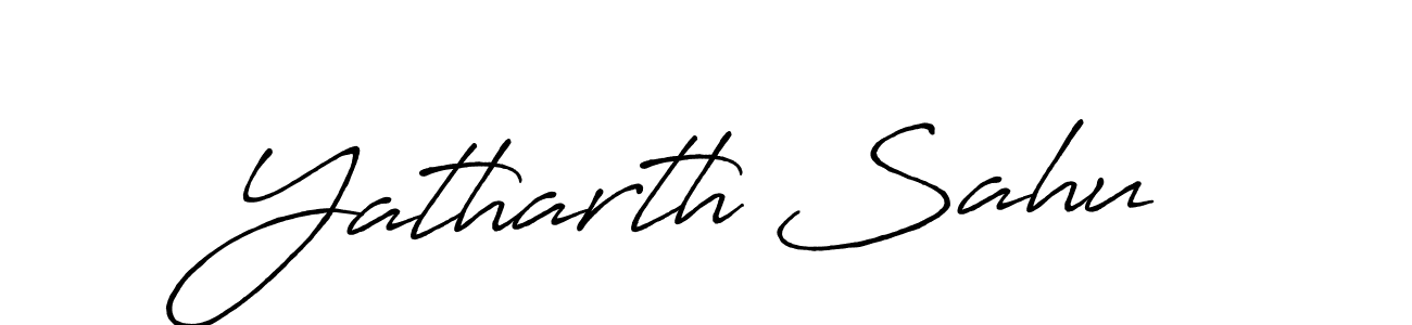 Once you've used our free online signature maker to create your best signature Antro_Vectra_Bolder style, it's time to enjoy all of the benefits that Yatharth Sahu name signing documents. Yatharth Sahu signature style 7 images and pictures png