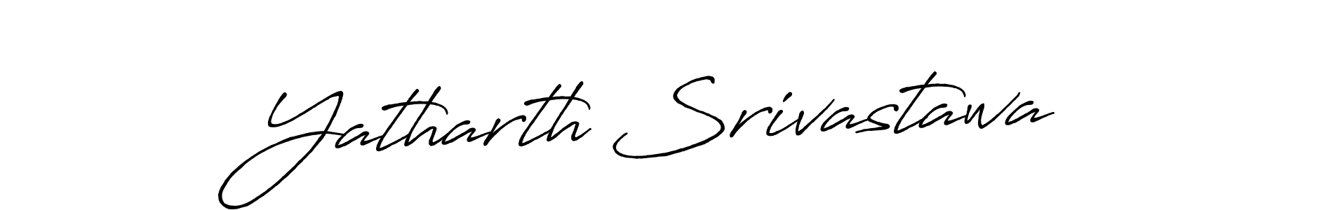 It looks lik you need a new signature style for name Yatharth Srivastawa. Design unique handwritten (Antro_Vectra_Bolder) signature with our free signature maker in just a few clicks. Yatharth Srivastawa signature style 7 images and pictures png