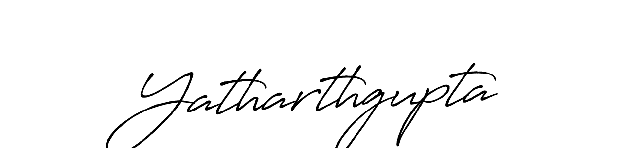 Create a beautiful signature design for name Yatharthgupta. With this signature (Antro_Vectra_Bolder) fonts, you can make a handwritten signature for free. Yatharthgupta signature style 7 images and pictures png