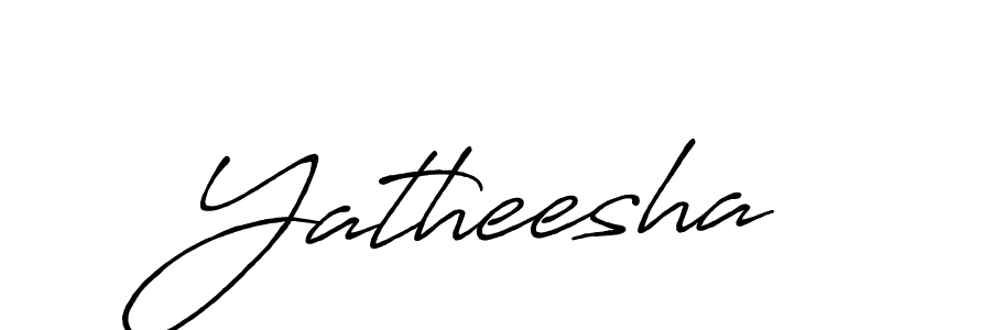 How to make Yatheesha name signature. Use Antro_Vectra_Bolder style for creating short signs online. This is the latest handwritten sign. Yatheesha signature style 7 images and pictures png