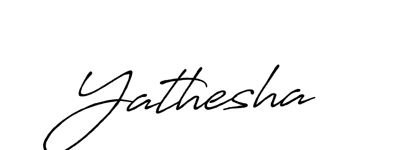 Also we have Yathesha name is the best signature style. Create professional handwritten signature collection using Antro_Vectra_Bolder autograph style. Yathesha signature style 7 images and pictures png