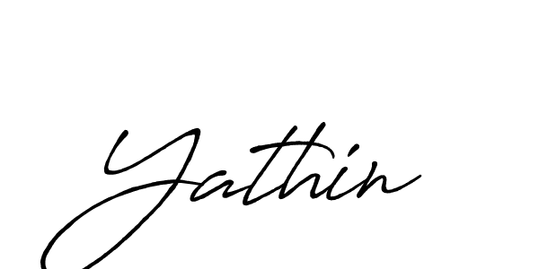 How to make Yathin name signature. Use Antro_Vectra_Bolder style for creating short signs online. This is the latest handwritten sign. Yathin signature style 7 images and pictures png