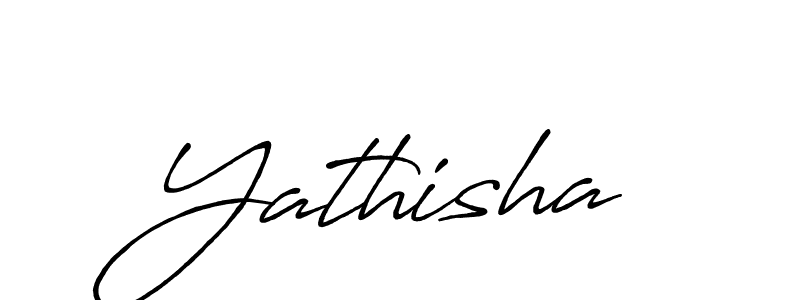 Also we have Yathisha name is the best signature style. Create professional handwritten signature collection using Antro_Vectra_Bolder autograph style. Yathisha signature style 7 images and pictures png