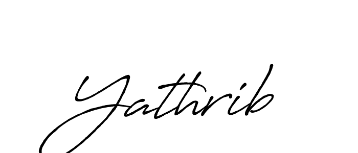 Design your own signature with our free online signature maker. With this signature software, you can create a handwritten (Antro_Vectra_Bolder) signature for name Yathrib. Yathrib signature style 7 images and pictures png