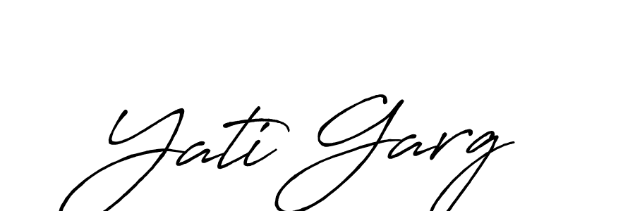 Also we have Yati Garg name is the best signature style. Create professional handwritten signature collection using Antro_Vectra_Bolder autograph style. Yati Garg signature style 7 images and pictures png