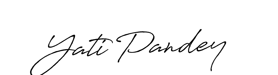 How to make Yati Pandey signature? Antro_Vectra_Bolder is a professional autograph style. Create handwritten signature for Yati Pandey name. Yati Pandey signature style 7 images and pictures png