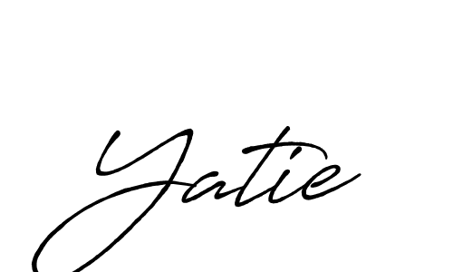 Make a beautiful signature design for name Yatie. With this signature (Antro_Vectra_Bolder) style, you can create a handwritten signature for free. Yatie signature style 7 images and pictures png
