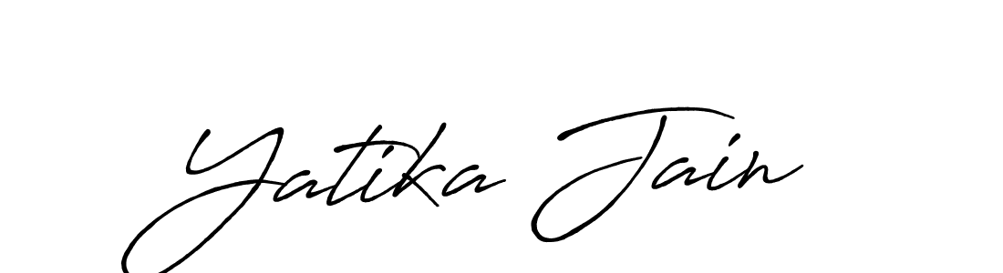 Also we have Yatika Jain name is the best signature style. Create professional handwritten signature collection using Antro_Vectra_Bolder autograph style. Yatika Jain signature style 7 images and pictures png