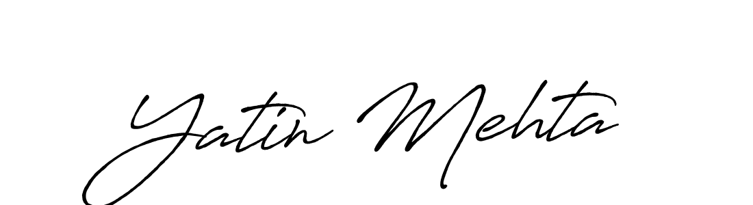 Also we have Yatin Mehta name is the best signature style. Create professional handwritten signature collection using Antro_Vectra_Bolder autograph style. Yatin Mehta signature style 7 images and pictures png