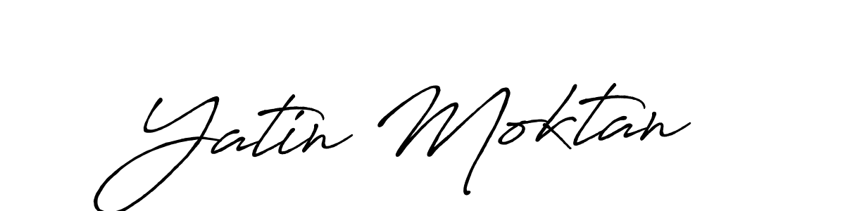 The best way (Antro_Vectra_Bolder) to make a short signature is to pick only two or three words in your name. The name Yatin Moktan include a total of six letters. For converting this name. Yatin Moktan signature style 7 images and pictures png