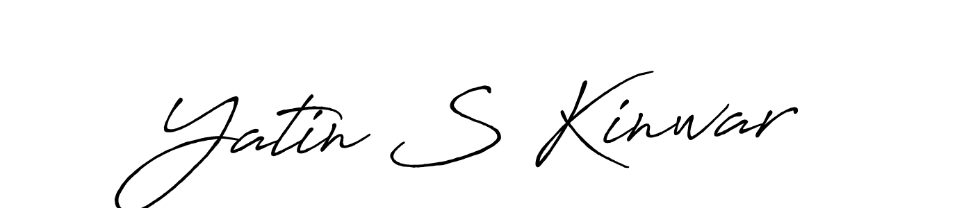 Similarly Antro_Vectra_Bolder is the best handwritten signature design. Signature creator online .You can use it as an online autograph creator for name Yatin S Kinwar. Yatin S Kinwar signature style 7 images and pictures png