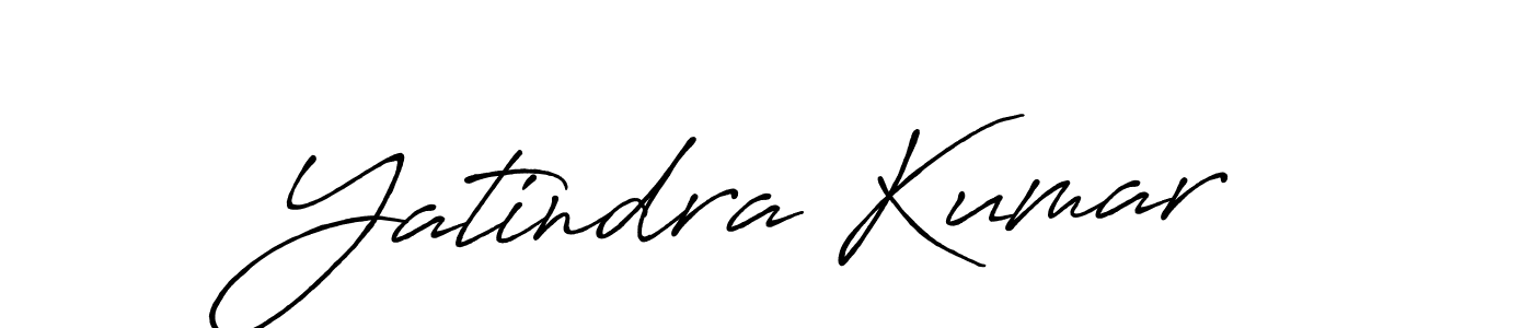 Design your own signature with our free online signature maker. With this signature software, you can create a handwritten (Antro_Vectra_Bolder) signature for name Yatindra Kumar. Yatindra Kumar signature style 7 images and pictures png