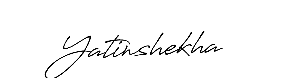 Use a signature maker to create a handwritten signature online. With this signature software, you can design (Antro_Vectra_Bolder) your own signature for name Yatinshekha. Yatinshekha signature style 7 images and pictures png