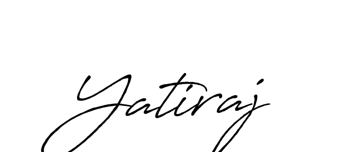 Make a beautiful signature design for name Yatiraj. With this signature (Antro_Vectra_Bolder) style, you can create a handwritten signature for free. Yatiraj signature style 7 images and pictures png