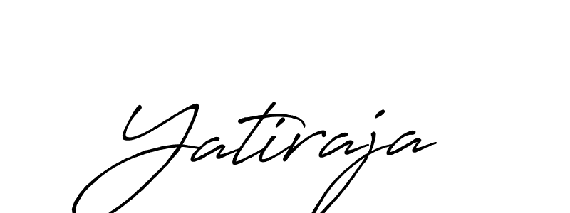 Also we have Yatiraja name is the best signature style. Create professional handwritten signature collection using Antro_Vectra_Bolder autograph style. Yatiraja signature style 7 images and pictures png