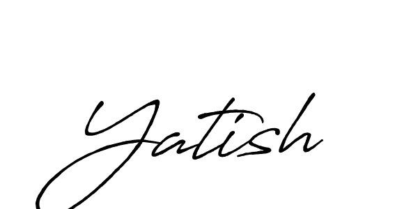 How to make Yatish signature? Antro_Vectra_Bolder is a professional autograph style. Create handwritten signature for Yatish name. Yatish signature style 7 images and pictures png
