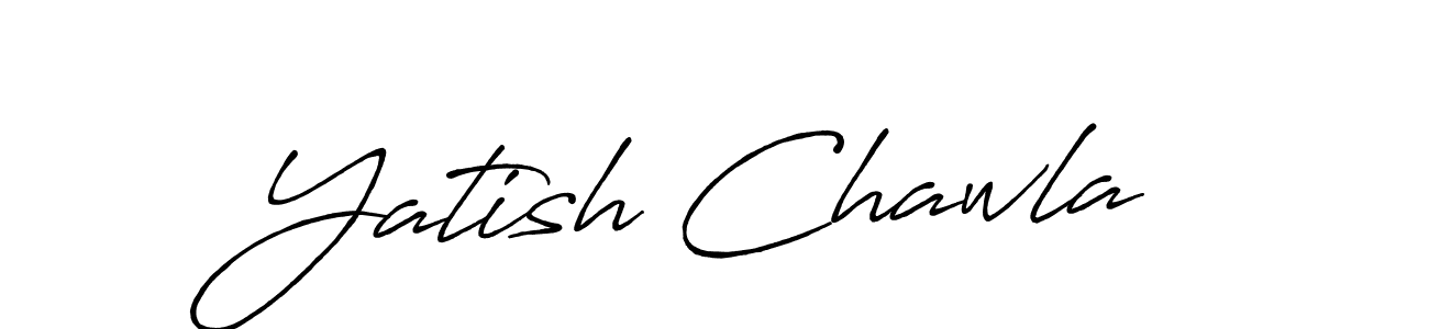 Also You can easily find your signature by using the search form. We will create Yatish Chawla name handwritten signature images for you free of cost using Antro_Vectra_Bolder sign style. Yatish Chawla signature style 7 images and pictures png
