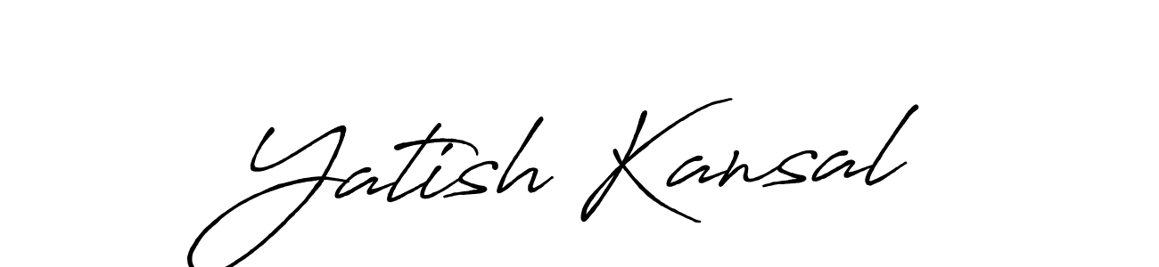 How to Draw Yatish Kansal signature style? Antro_Vectra_Bolder is a latest design signature styles for name Yatish Kansal. Yatish Kansal signature style 7 images and pictures png